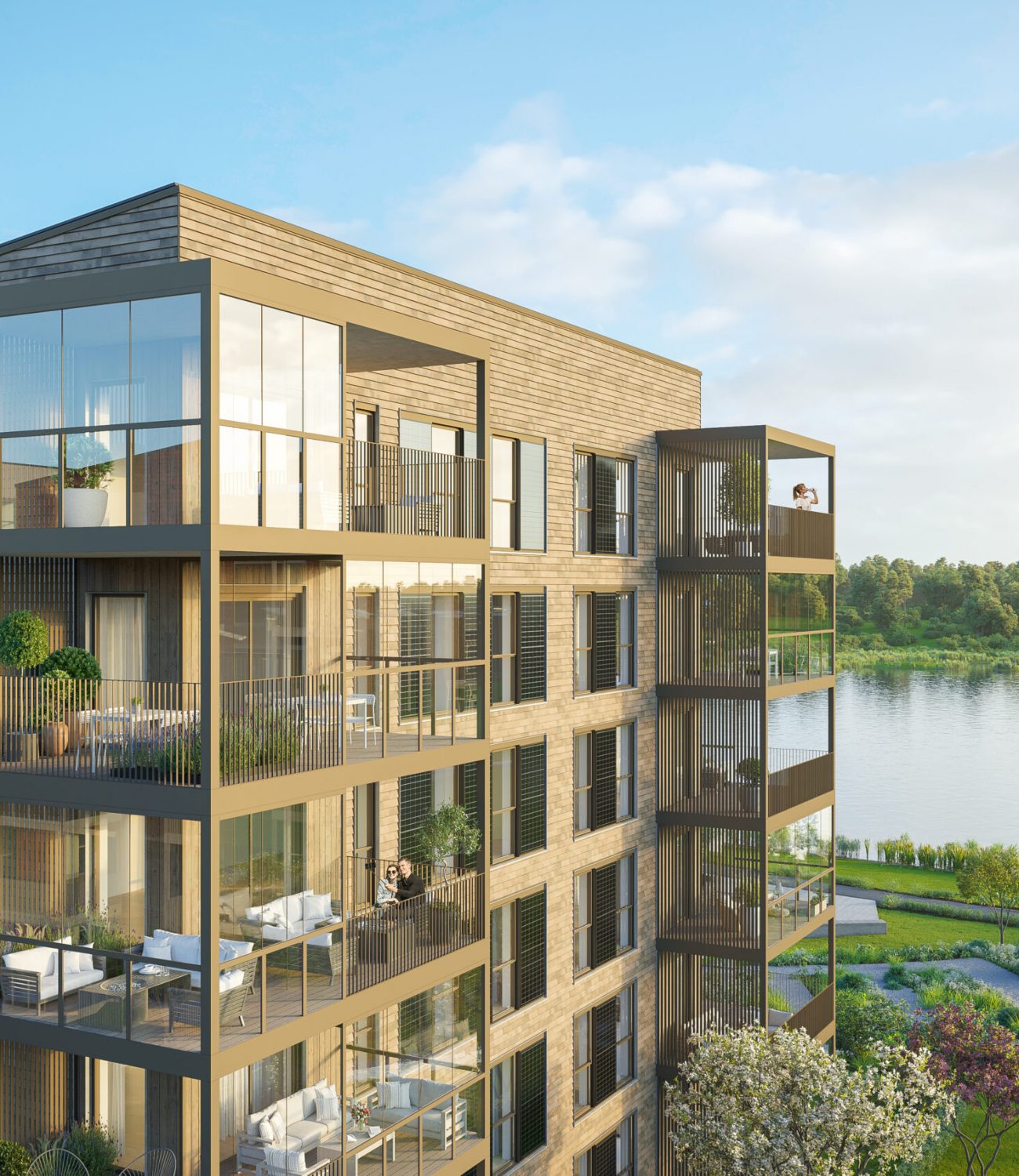 Hus K - toppen nordvest